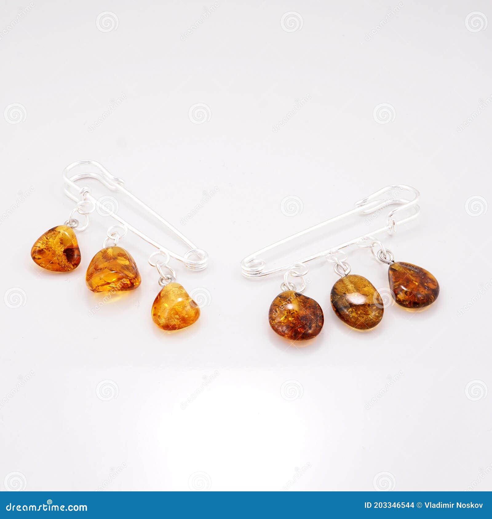 Amber Bijouterie. Transparent Amber Brooch Pin with a Beautiful Shade.  Vintage Style Fashion Classic Jewelry. Stock Photo - Image of natural,  yellow: 203346544