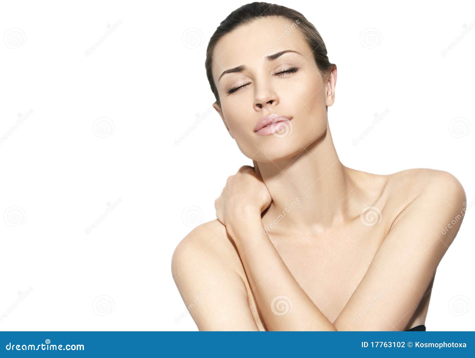 Natural Beauty Women in White Background Stock Photo Image of clean, caucasian 17763102