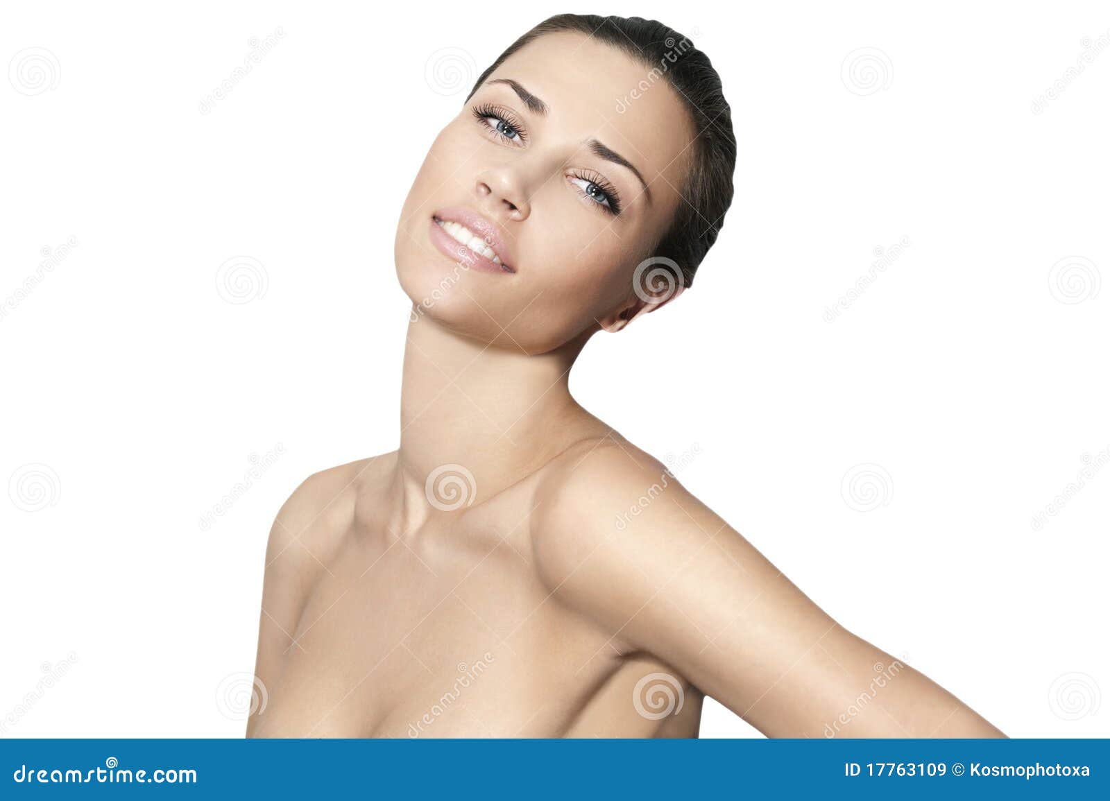 Natural Beauty Women In White Background Stock Image - Image of care