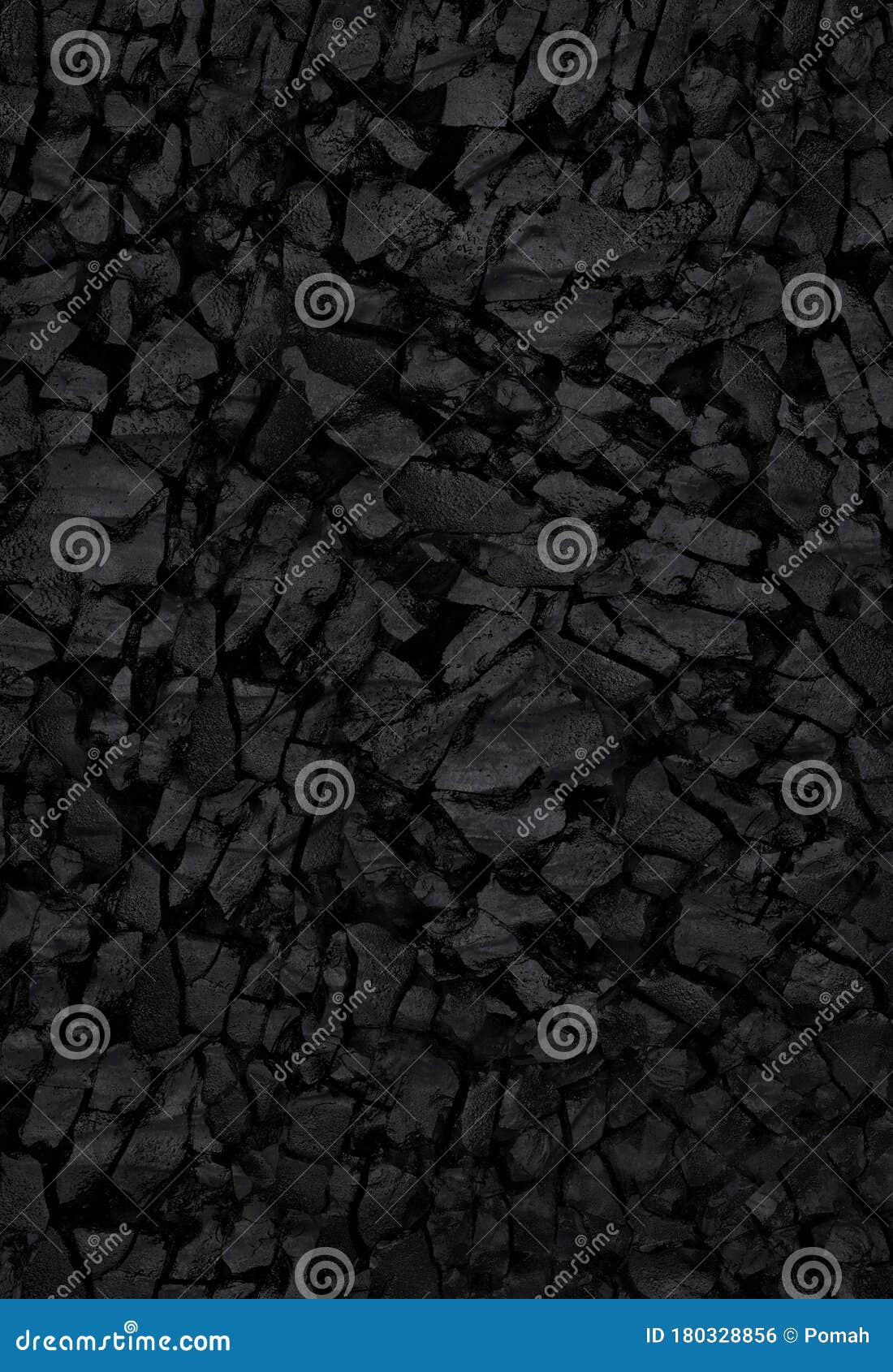 Natural Black Activated Charcoal Texture for Backgrounds. Top View