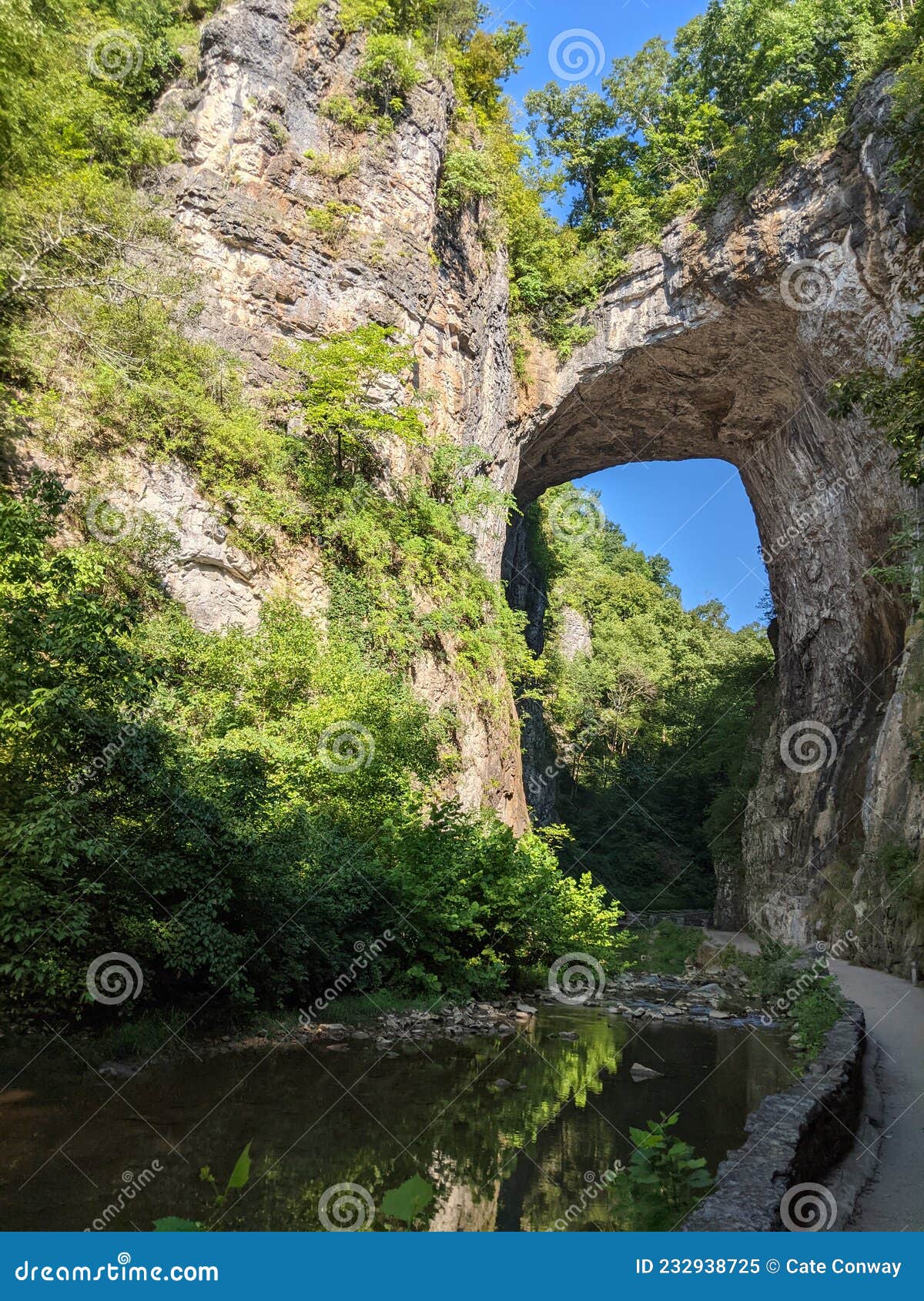Natural bridge VA stock image. Image of terrain, arch 232938725