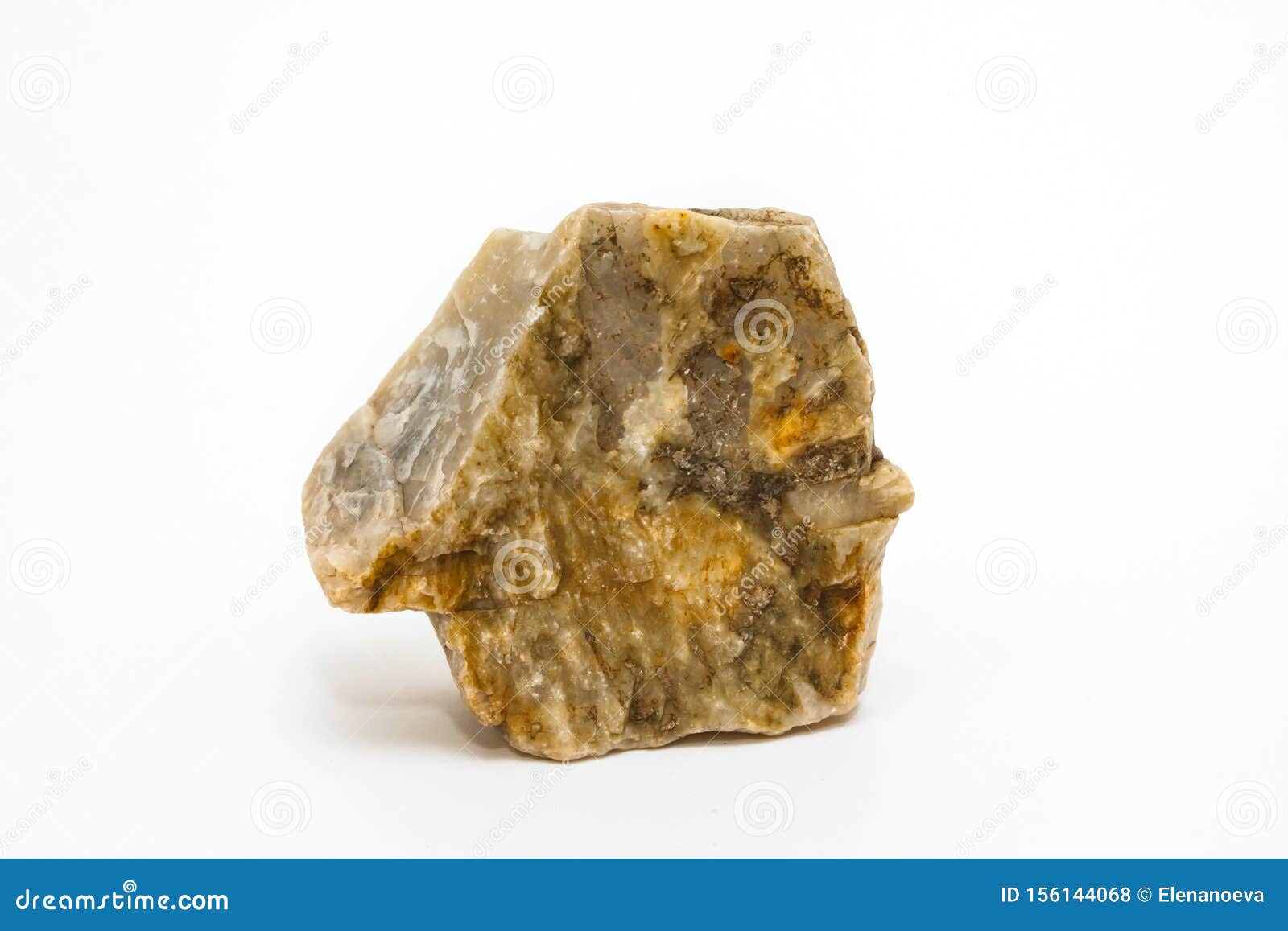 Natural Brown Stone Isolated on White Background Stock Photo Image of