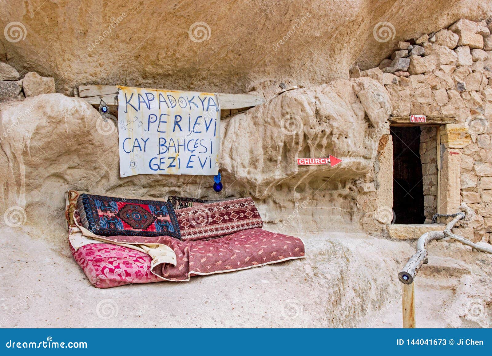 Cave House in Uchisar Cappadocia Editorial Stock Photo Image of