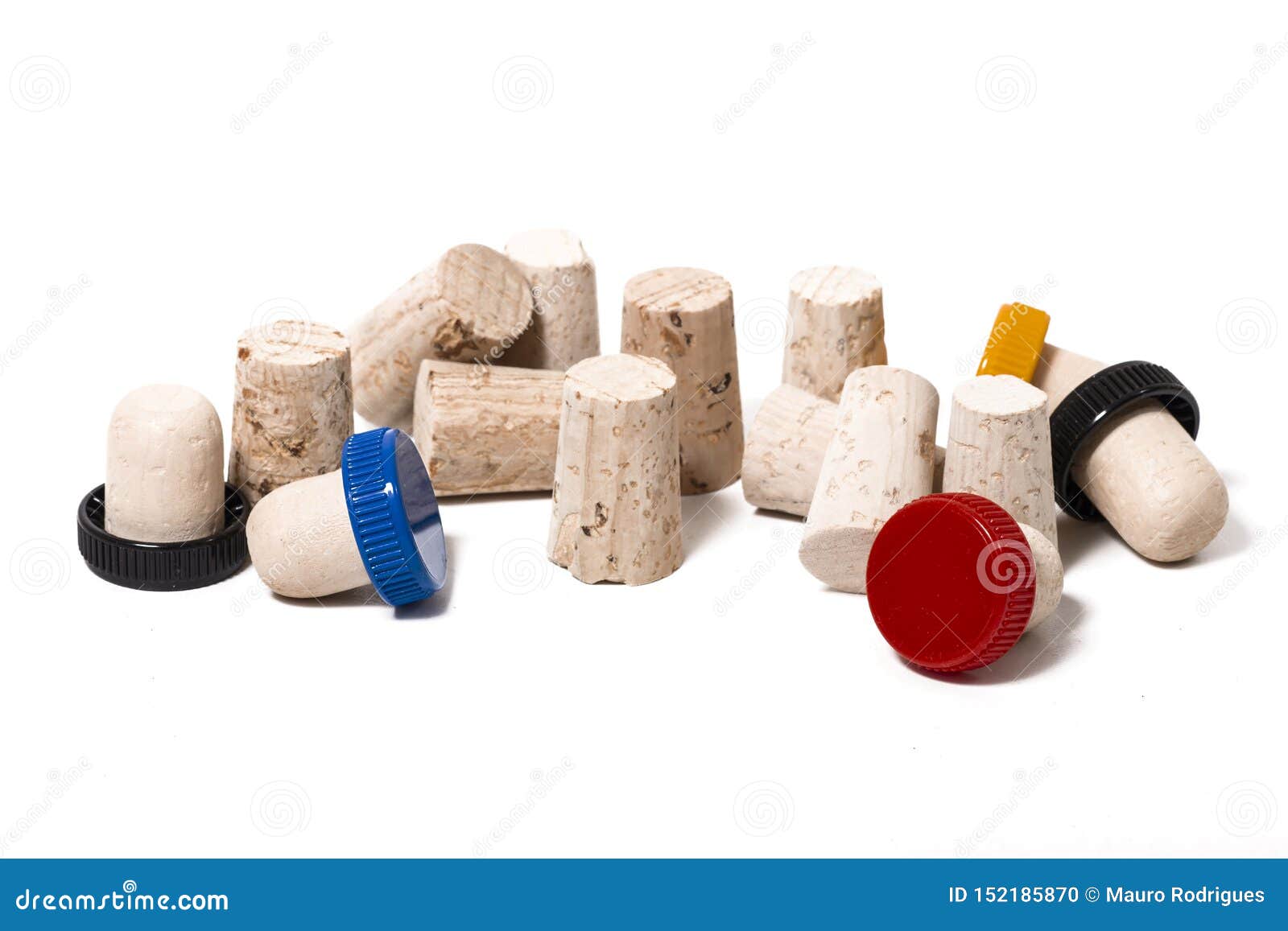 Natural cork stopper stock photo. Image of object, white 152185870