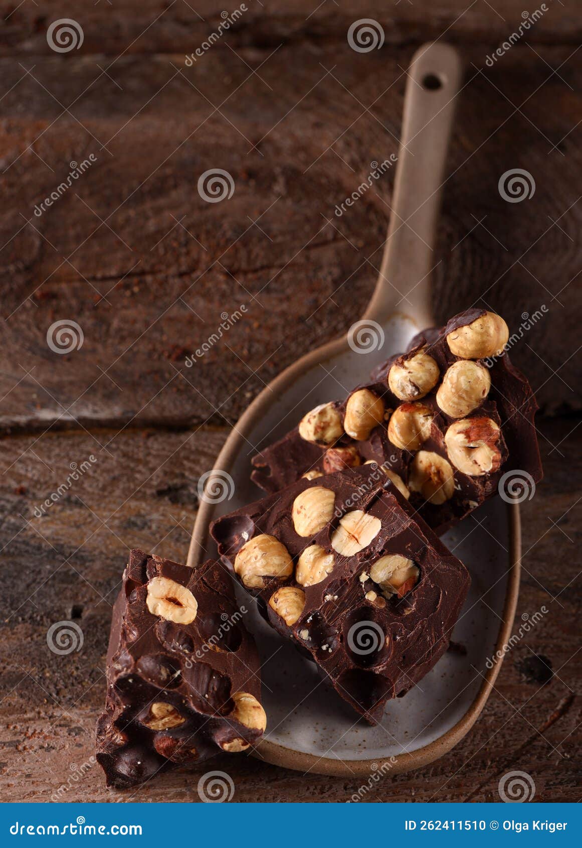 Natural Dark Chocolate with Nuts Stock Photo Image of beautiful, nuts
