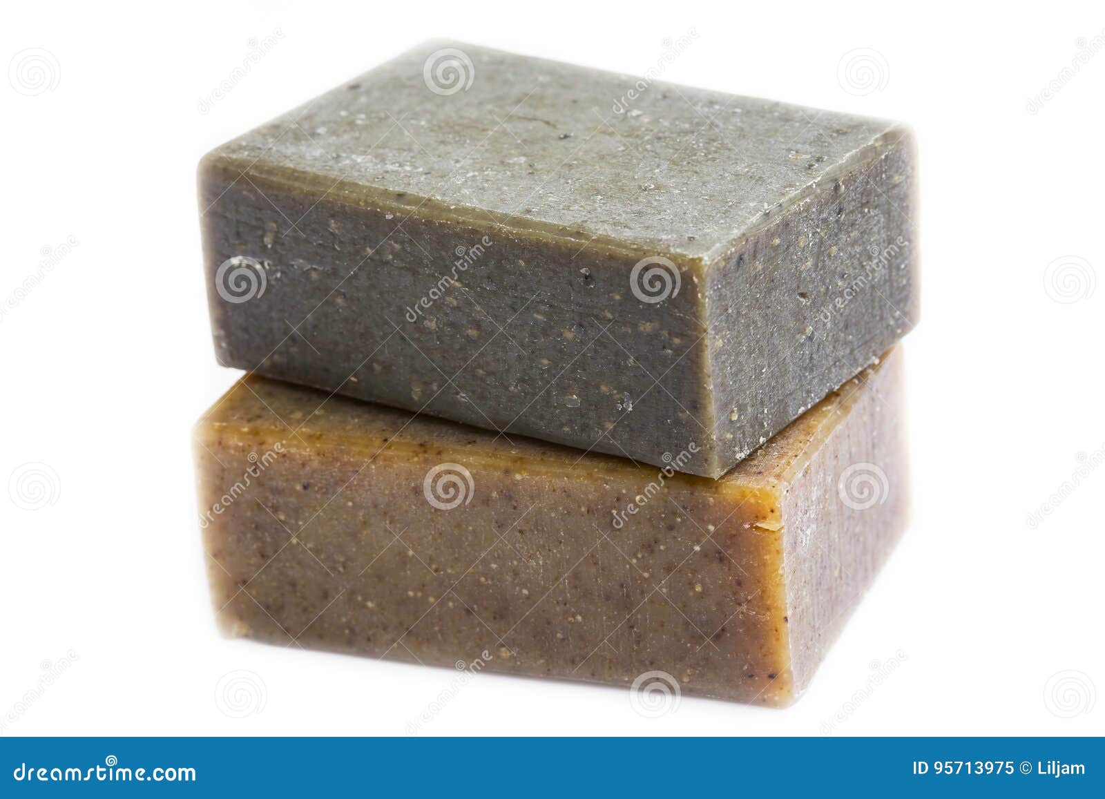 Natural Exfoliating Soap Bars Isolated Stock Image Image of luxury