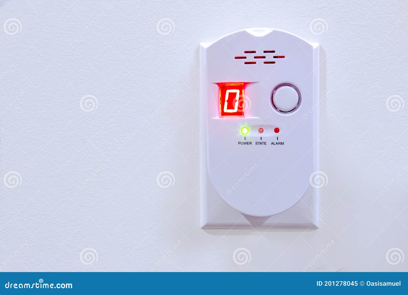 natural gas detector, gas alarm detector lpg gas leak sensor plug-in gas detector with sound warning and led display