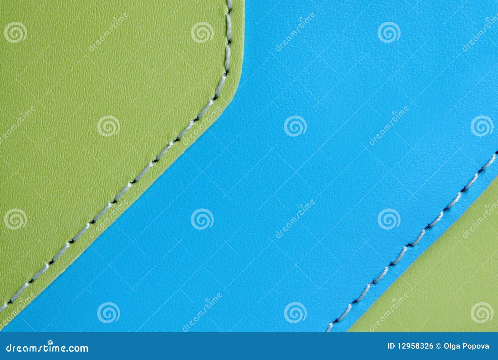 Natural Green and Blue Leather Stock Photo - Image of luxurious ...