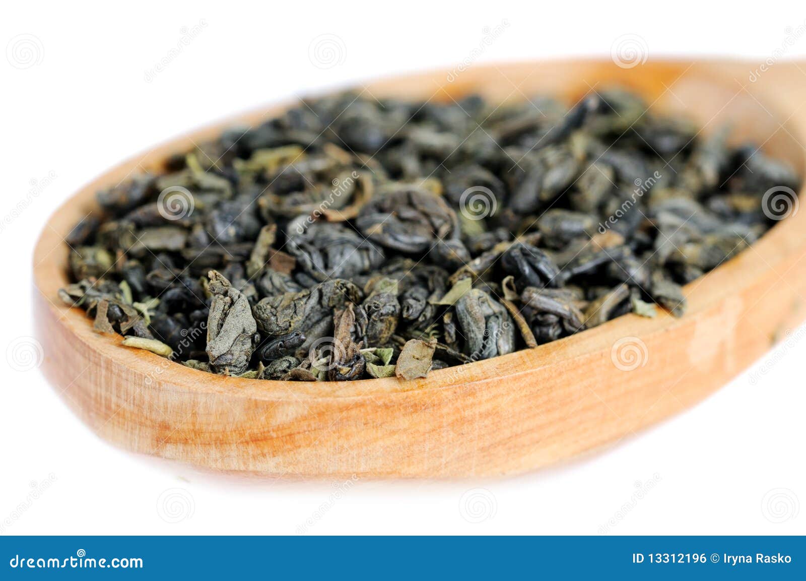Natural green tea leaves stock photo. Image of dried 13312196