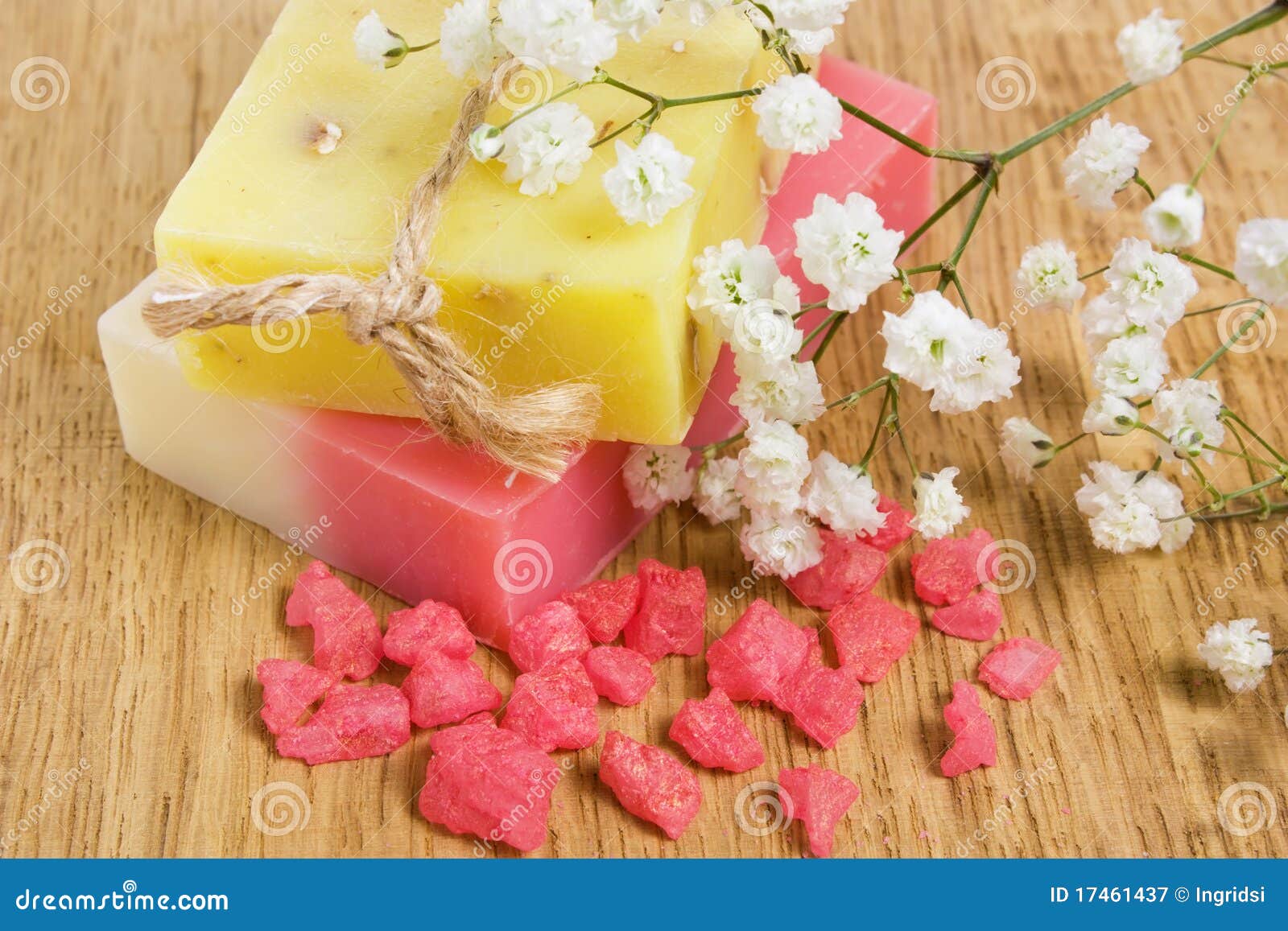 Natural Handmade Herbal Soap and Bath Salt Stock Image Image of cosmetic, herbal 17461437