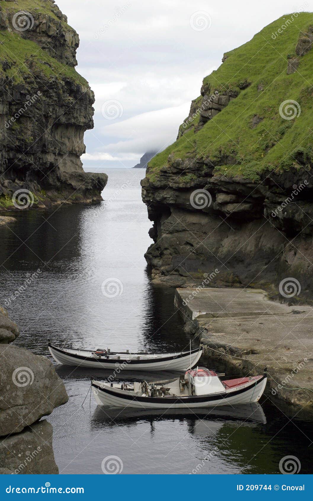 Natural harbour stock photo. Image of tourism, basalt, fishing 209744