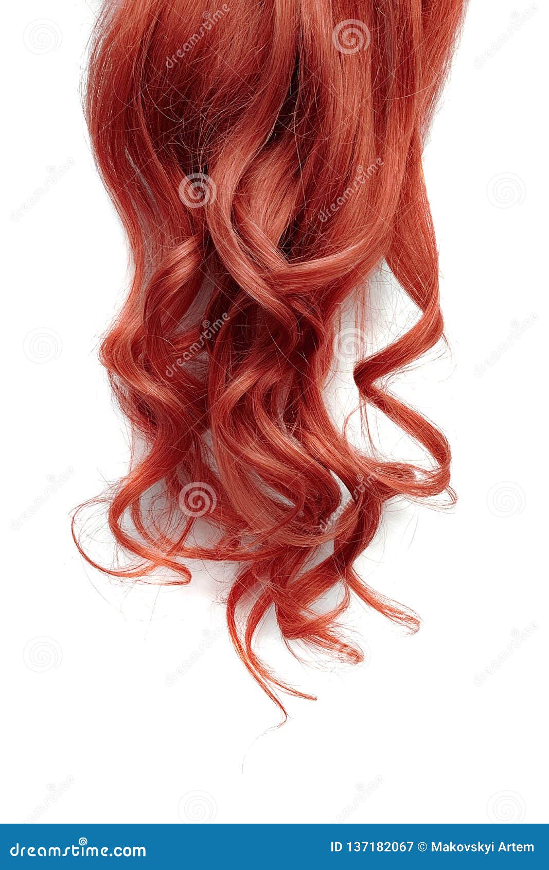 red hair wig clipart