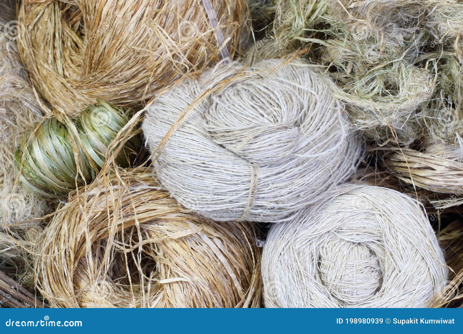 Natural Hemp Rope Braided With Fiber Texture RoyaltyFree Stock