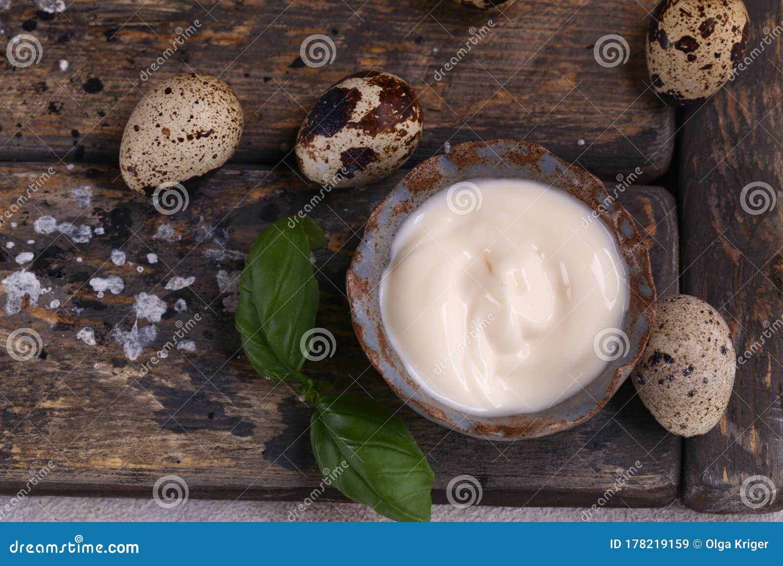 Quail egg mayonnaise stock image. Image of spice, mayonnaise 178219159