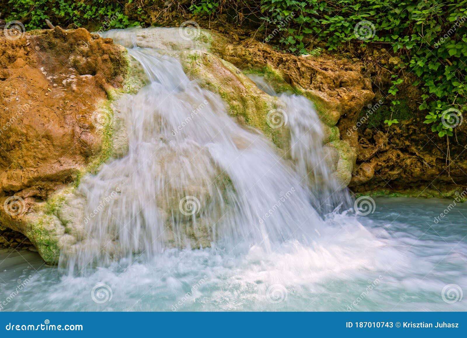 natural hot springs in bagni san filippo - fosso bianco