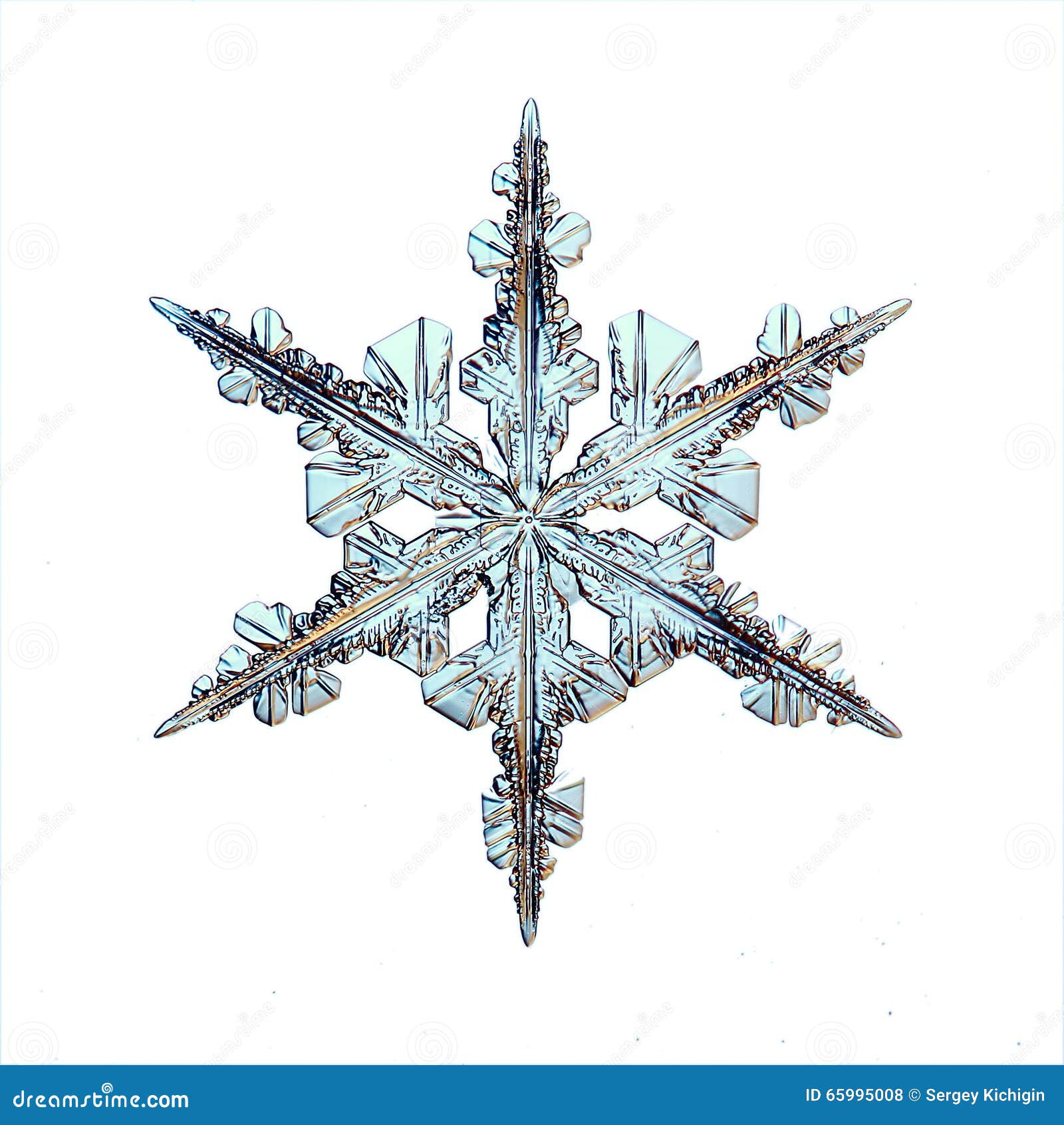 Natural Ice Crystal Snowflake Stock Illustration Illustration of