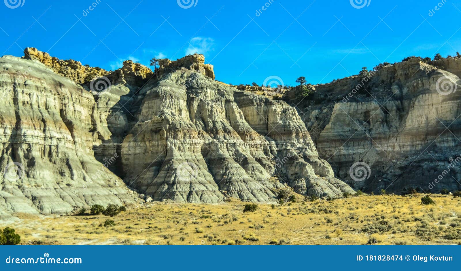 natural landscape, erosive rock formations in new mexico