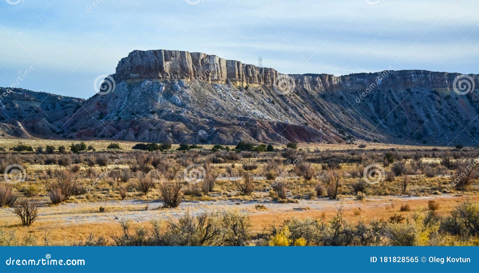 natural landscape, erosive rock formations in new mexico