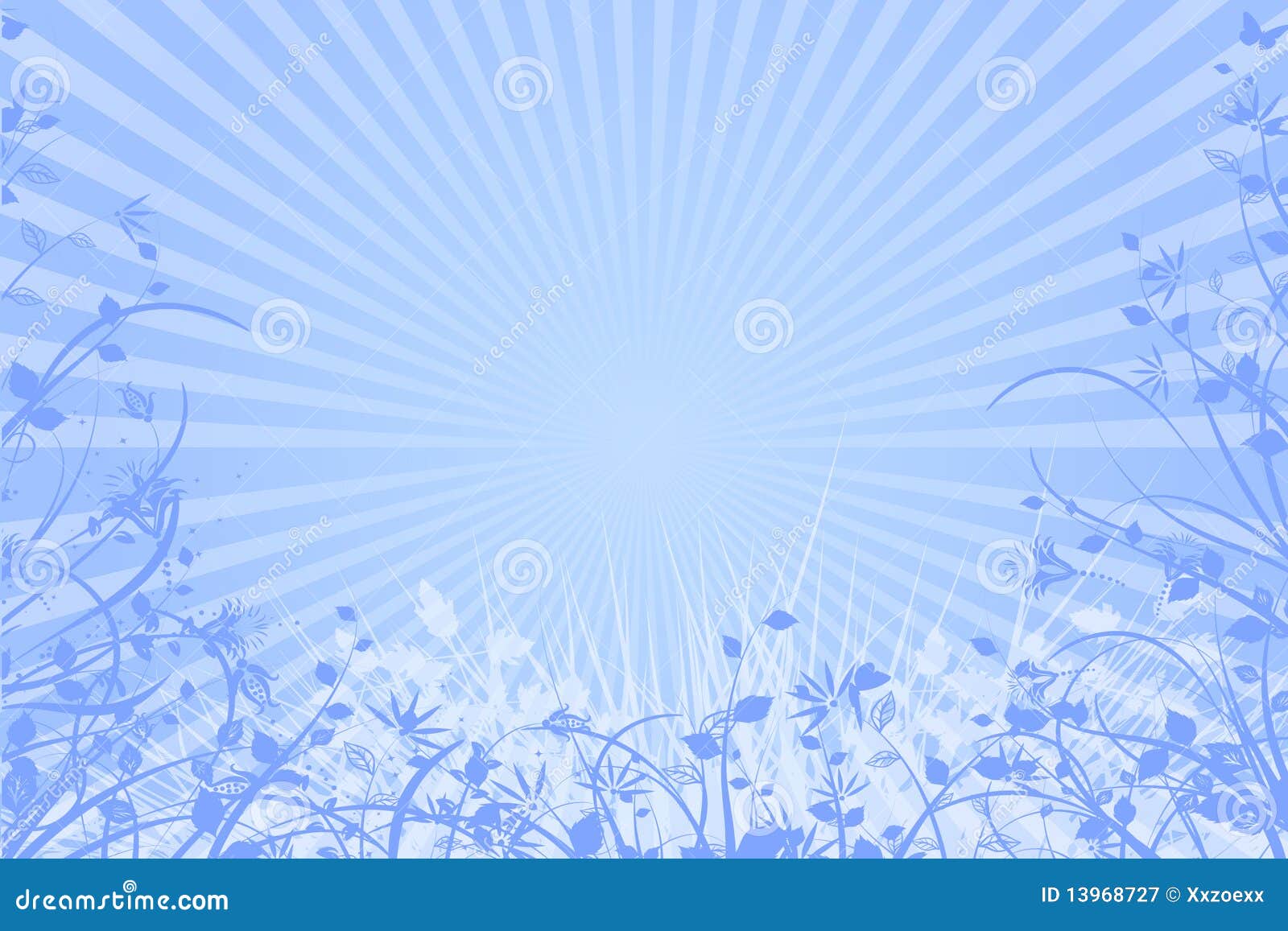 Natural Light Blue Background Stock Vector Illustration Of