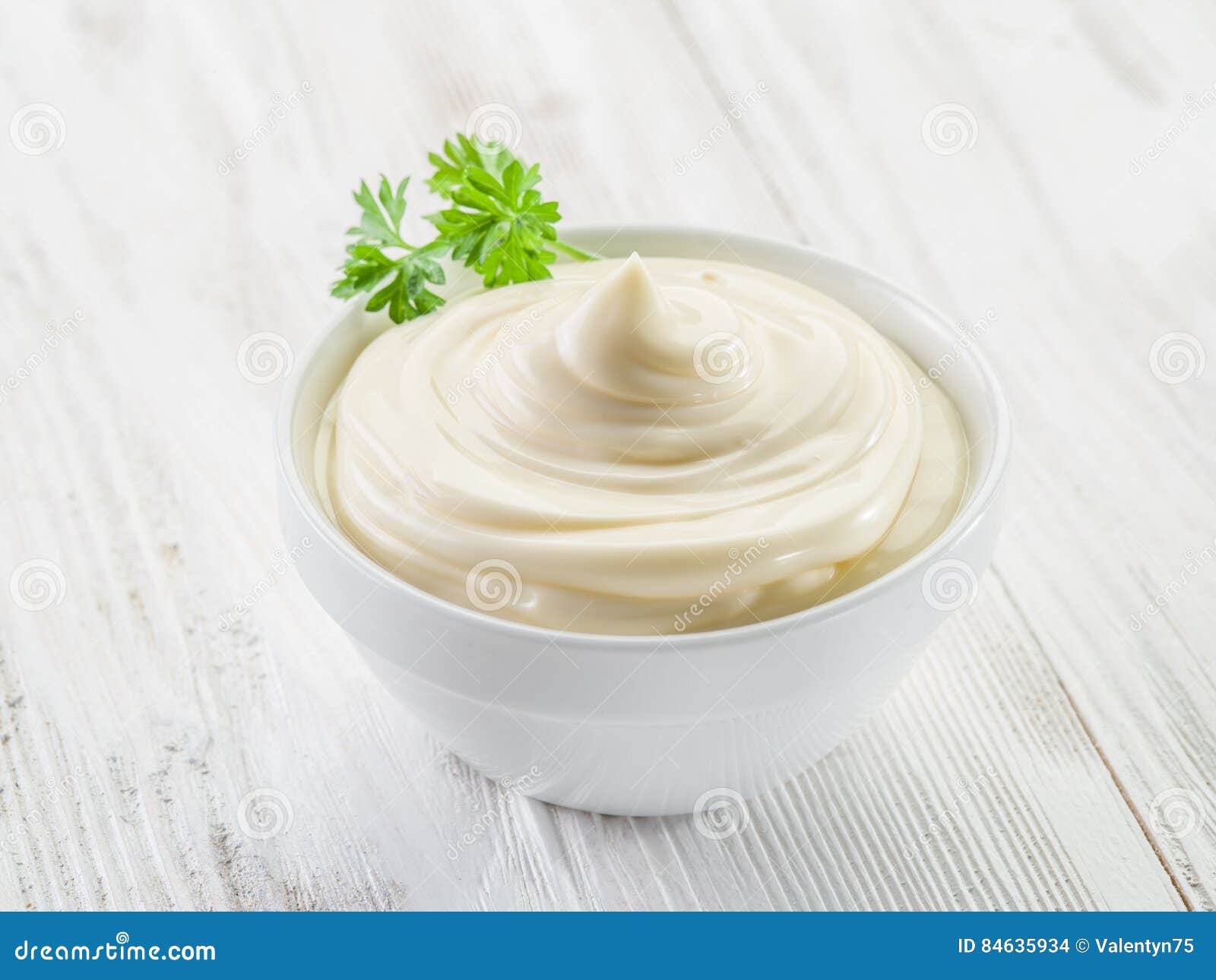 Natural Mayonnaise Sauce Itself. Stock Photo Image of savory, salad