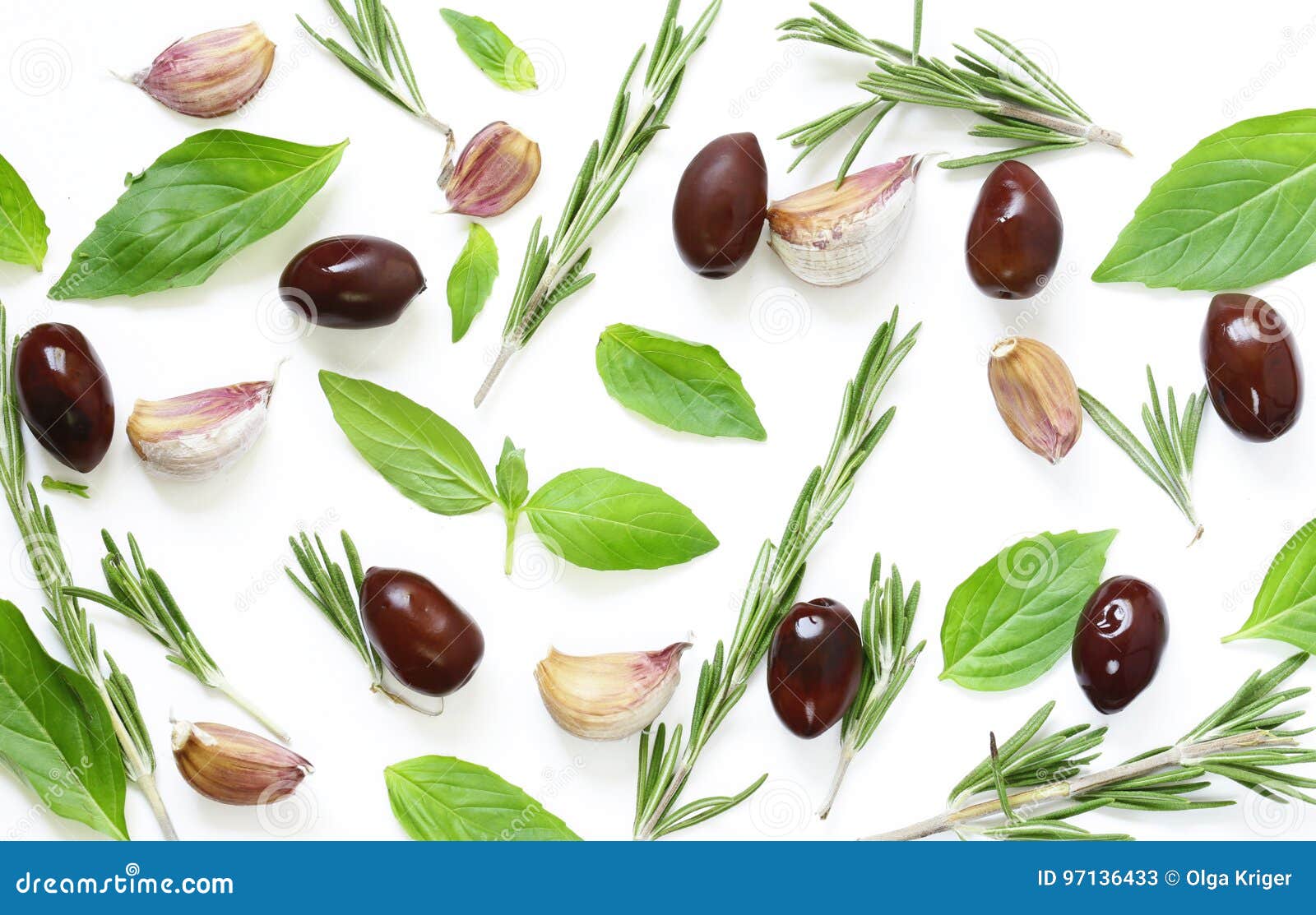 Natural olives with herbs stock image. Image of fruit 97136433