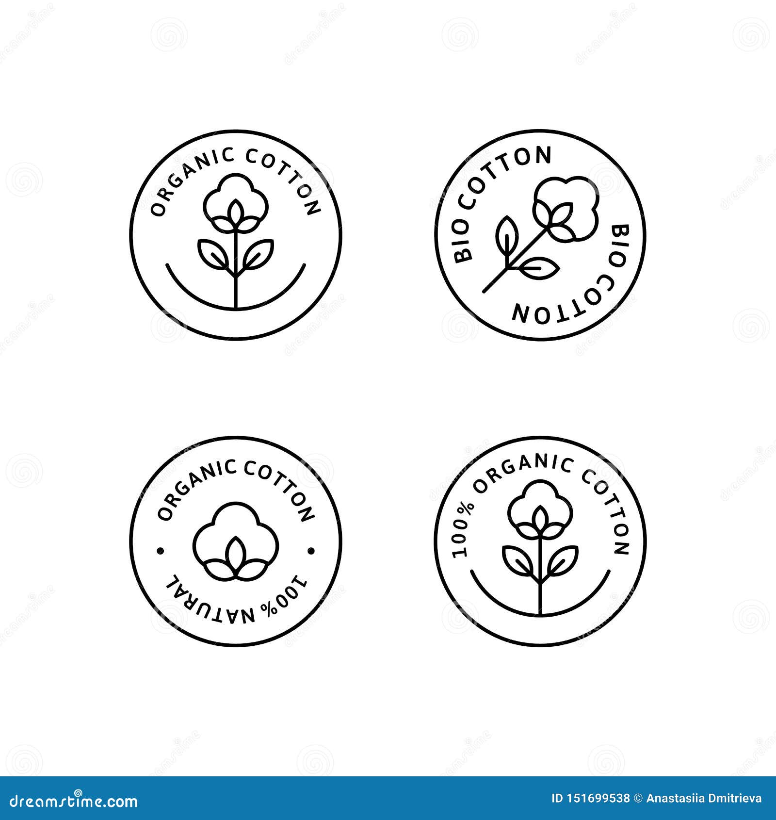 Organic Cotton Logo Stock Illustrations – 3,296 Organic Cotton Logo Stock  Illustrations, Vectors & Clipart - Dreamstime