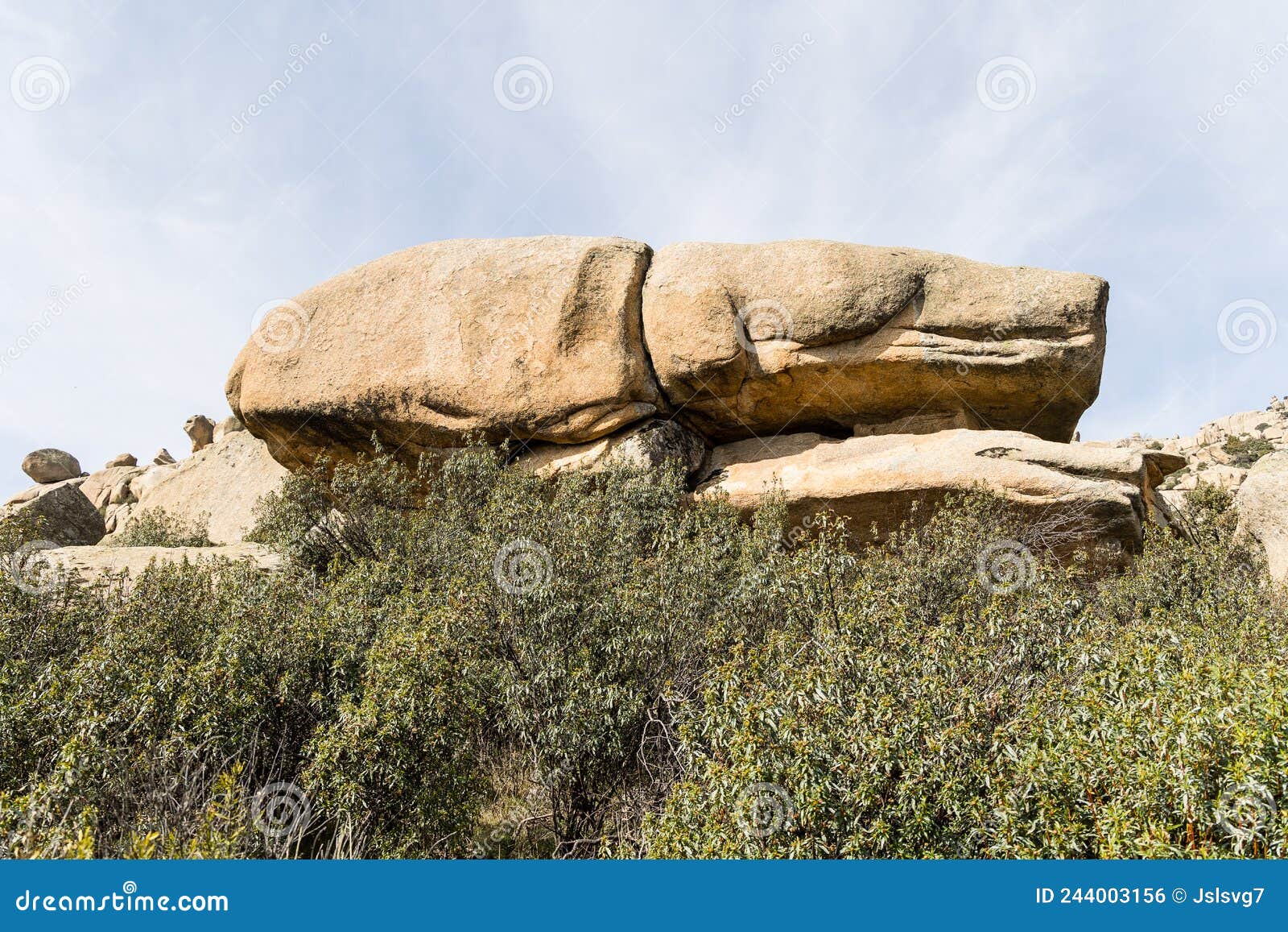 Natural Park Formed by Granite Rocks Called La Pedriza in the Sierra De ...