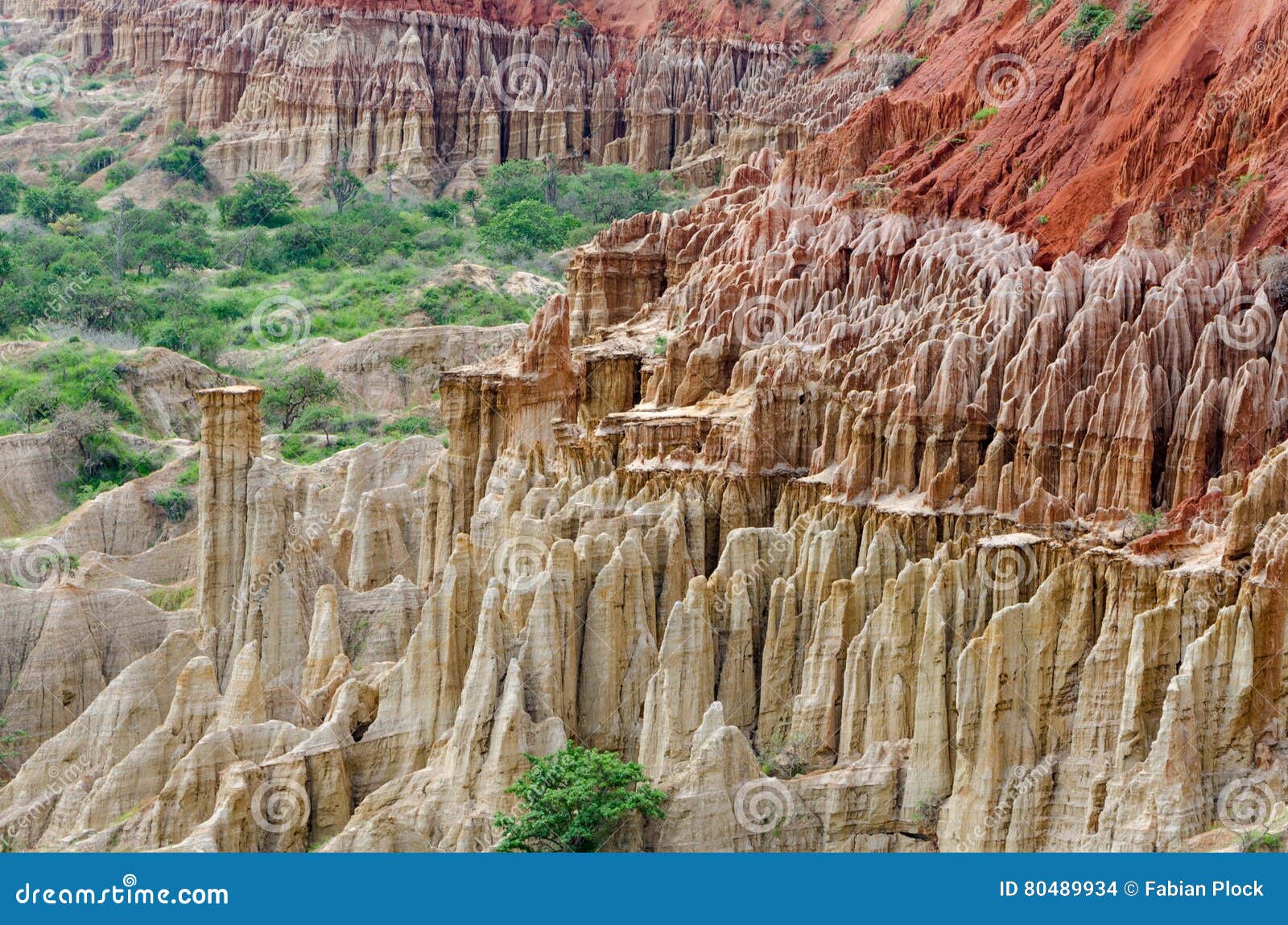 natural phenomenon miradouro da lua or the moon landscape in angola