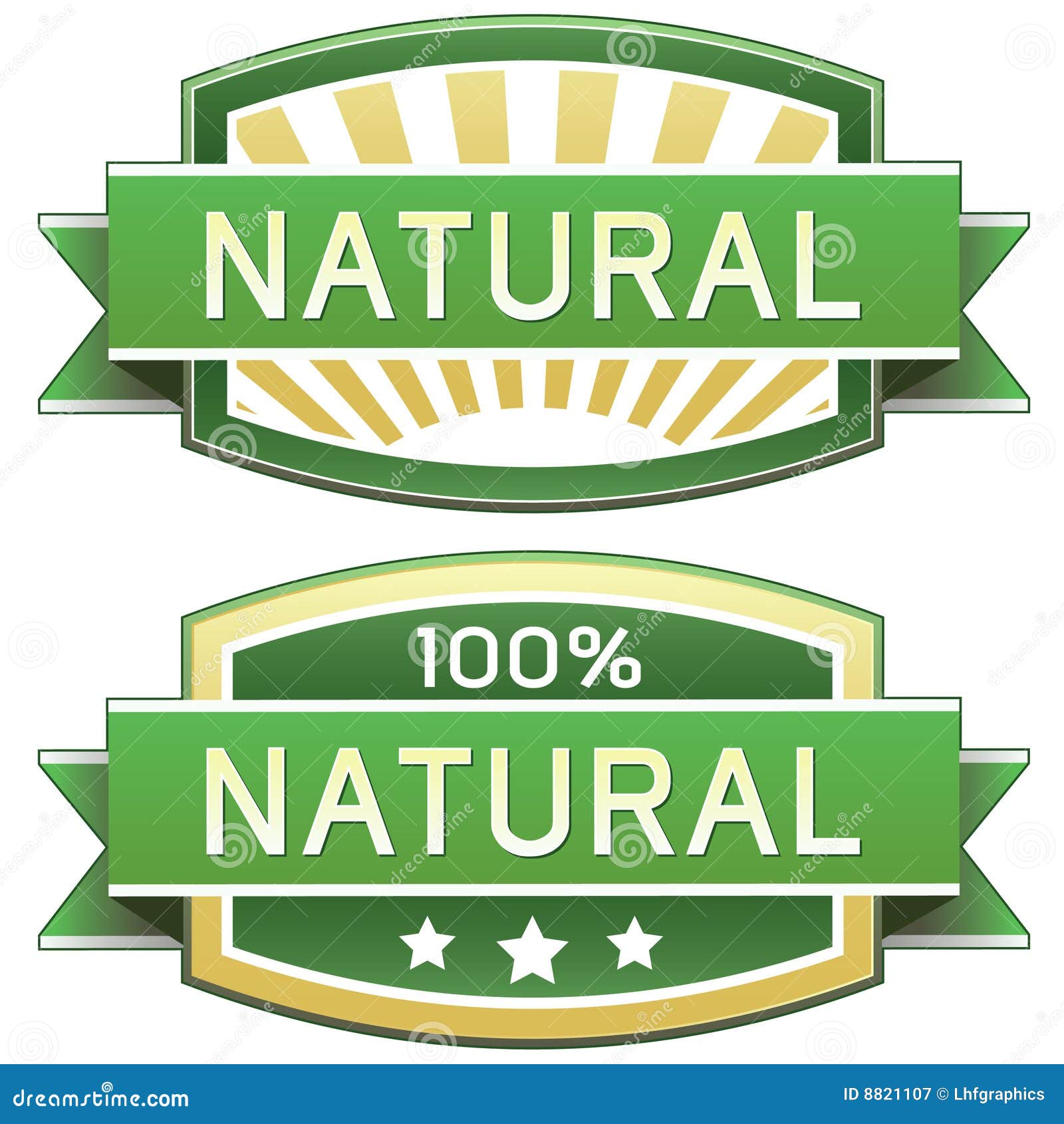 natural product or food label