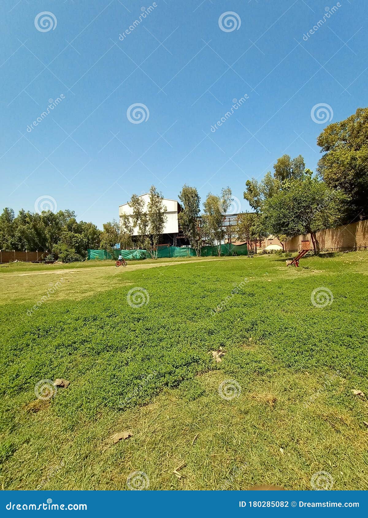 Natural Scene Park Full Sky Scene Stock Photo Image of natural, field