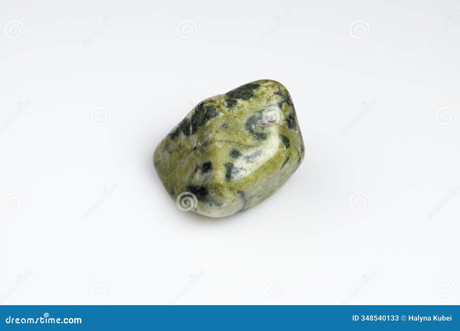natural serpentine gemstone with unique textures and patterns