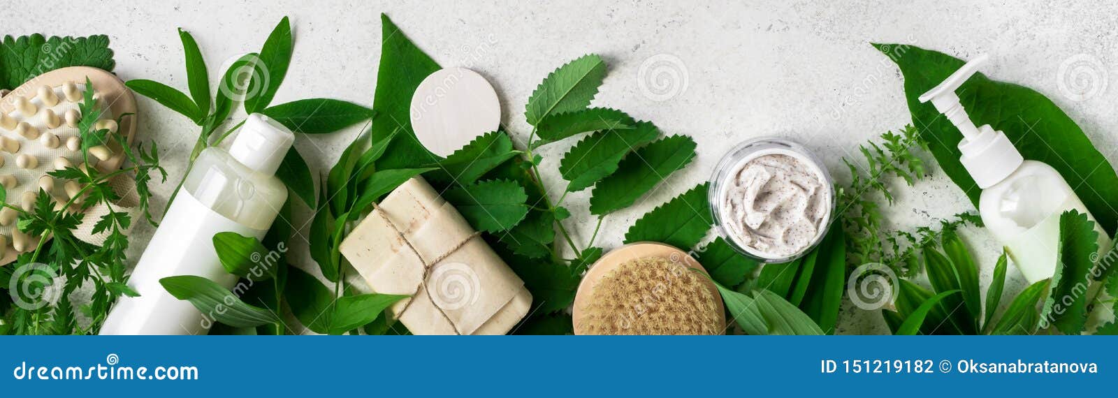 natural skincare and leaves