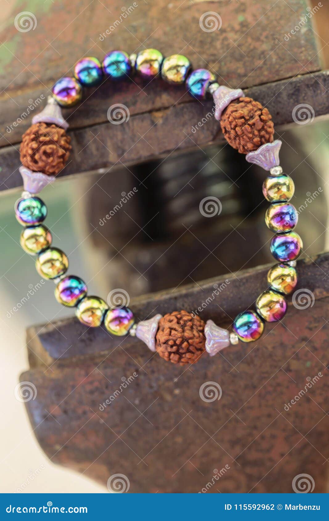 Natural Stone Bead Bracelet Stock Photo - Image of bead, closeup: 115592962