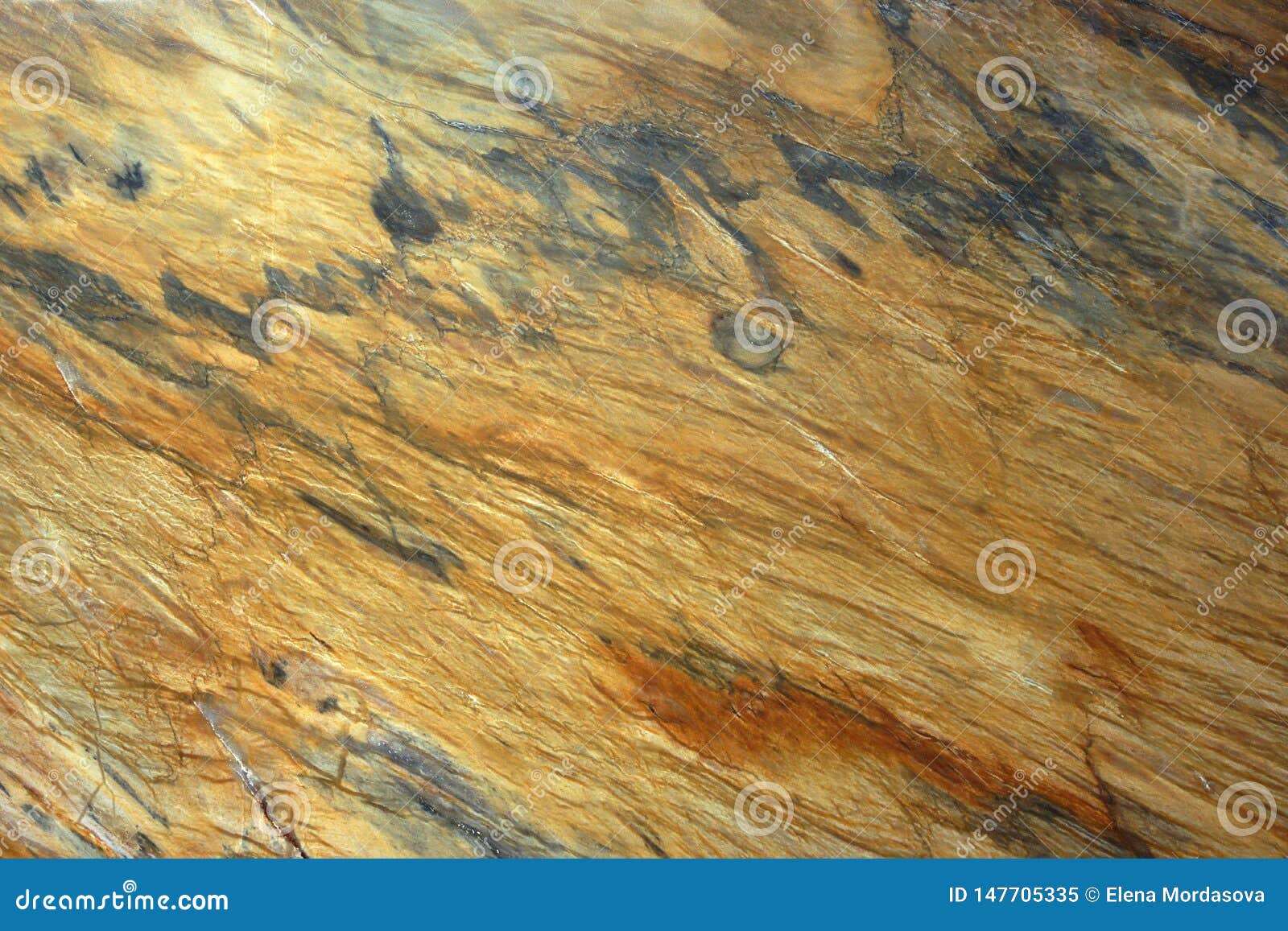 Natural Stone, Marble Texture of Yellow Color with Gray Stains and