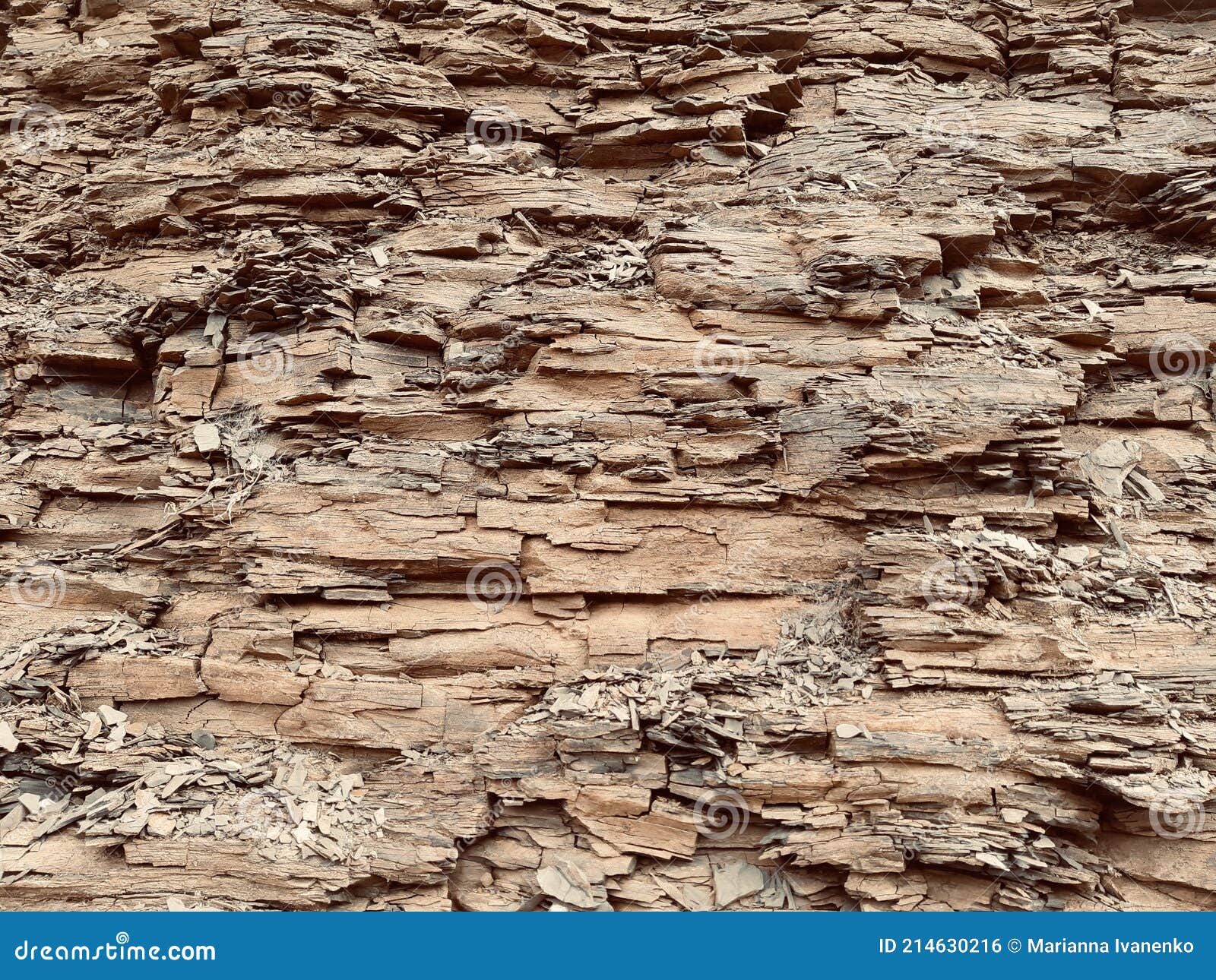 Natural Stone Texture of the Sedimentary Rock. Stone Wall Layers of  Geological Photo Texture Stock Photo - Image of geologic, wall: 214630216