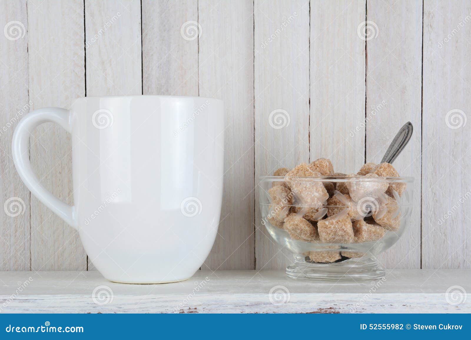 Natural Sugar Bowl and Coffee Stock Photo Image of white, brown 52555982