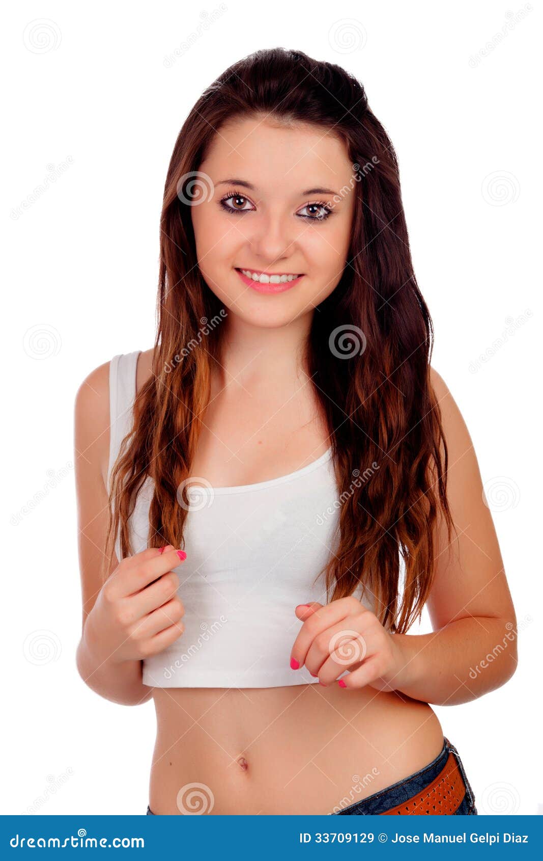Natural Teen Girl With Copper Hair Stock Image Image Of
