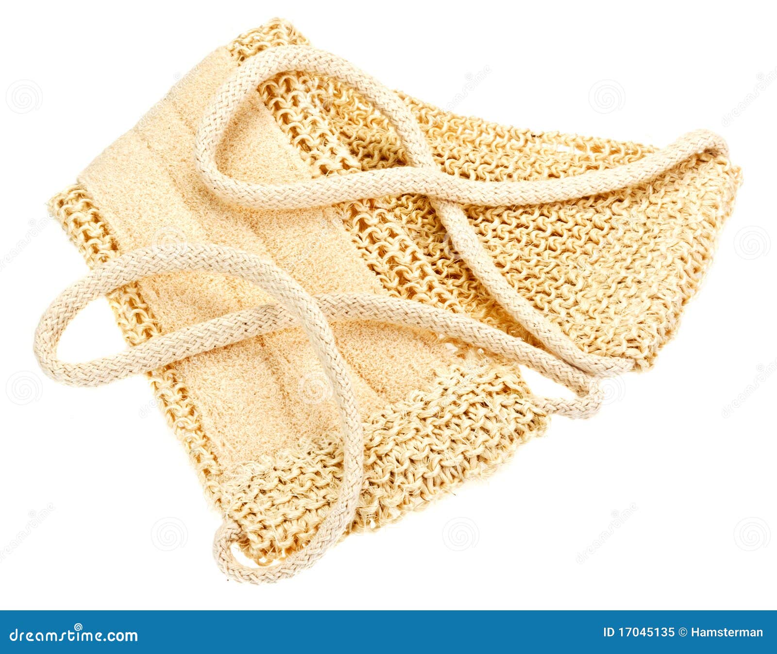 Natural Textile Bath Sponge with Rope Handle Stock Image Image of peeling, sponge 17045135