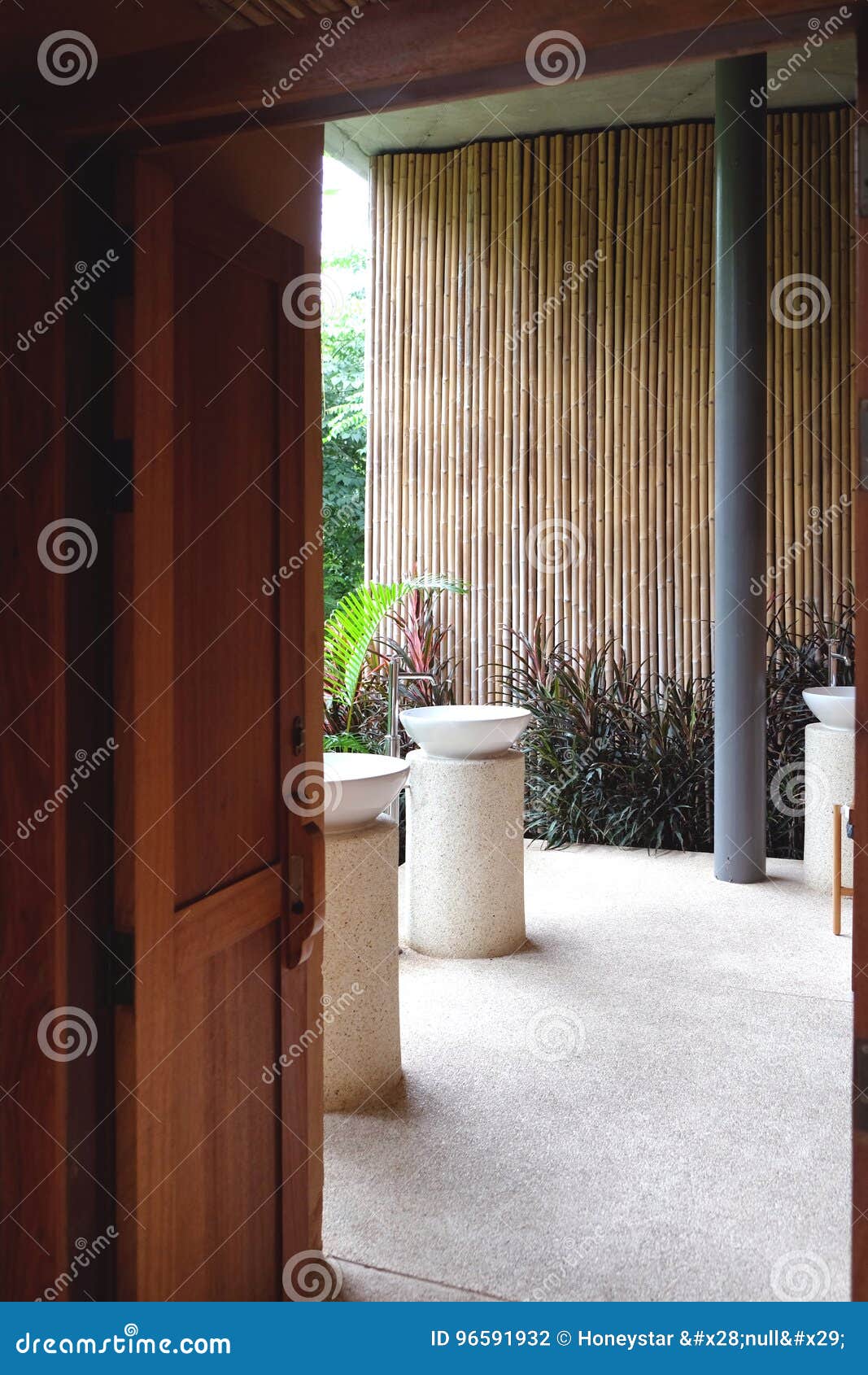 Natural Toilet Interior Design Resort Stock Photo Image Of