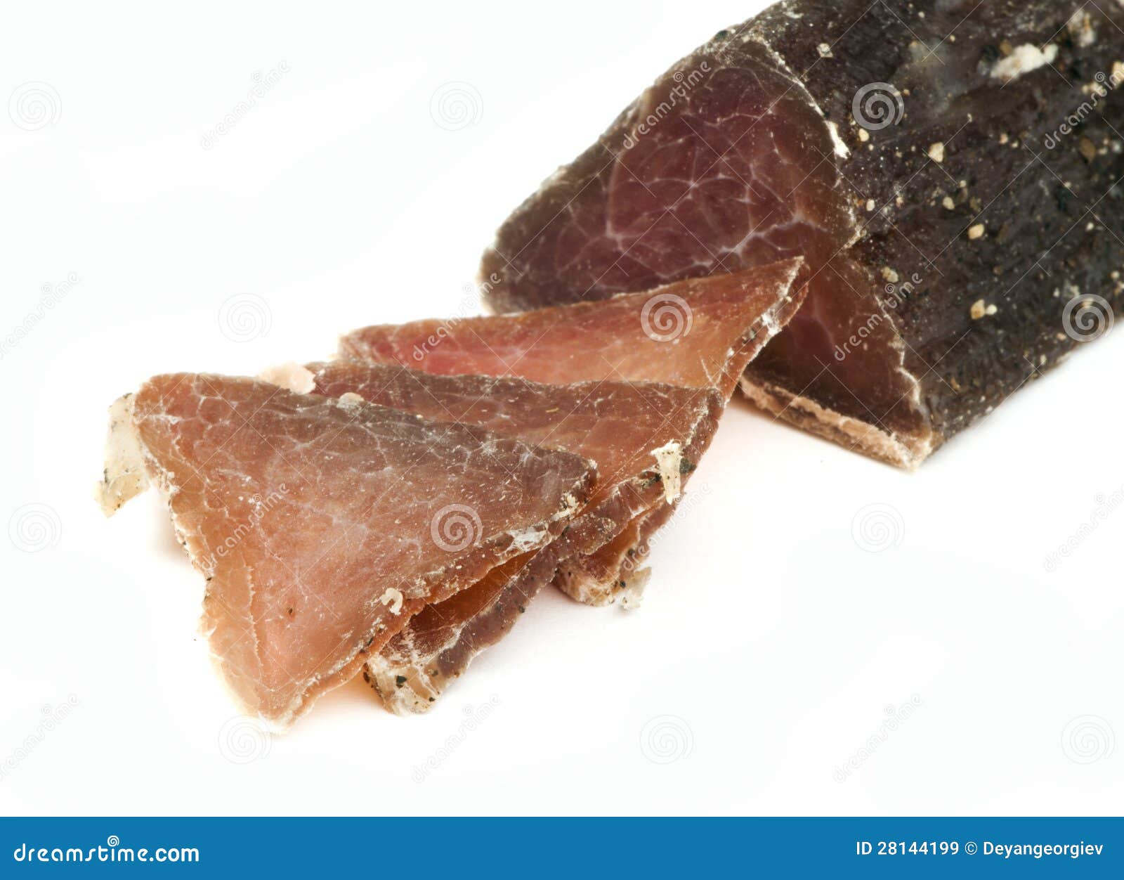 Natural veal dried meat stock image. Image of closeup 28144199