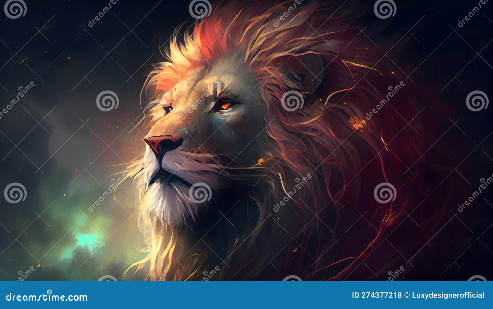 Premium Photo | Lion king cartoon lion vector fire lion anime lion lion  wallpaper