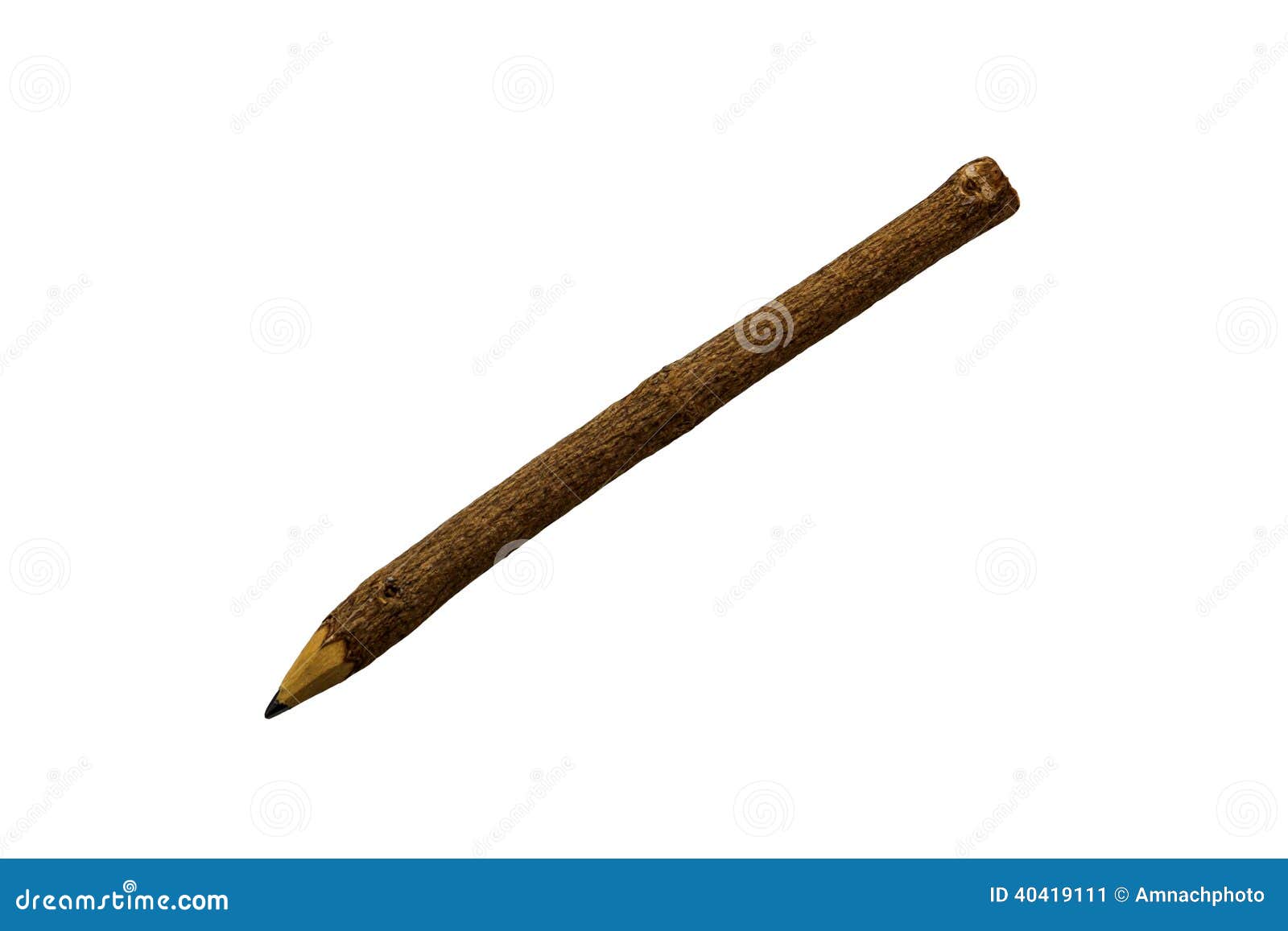 Natural wood pencil. stock image. Image of pencil, cutout 40419111