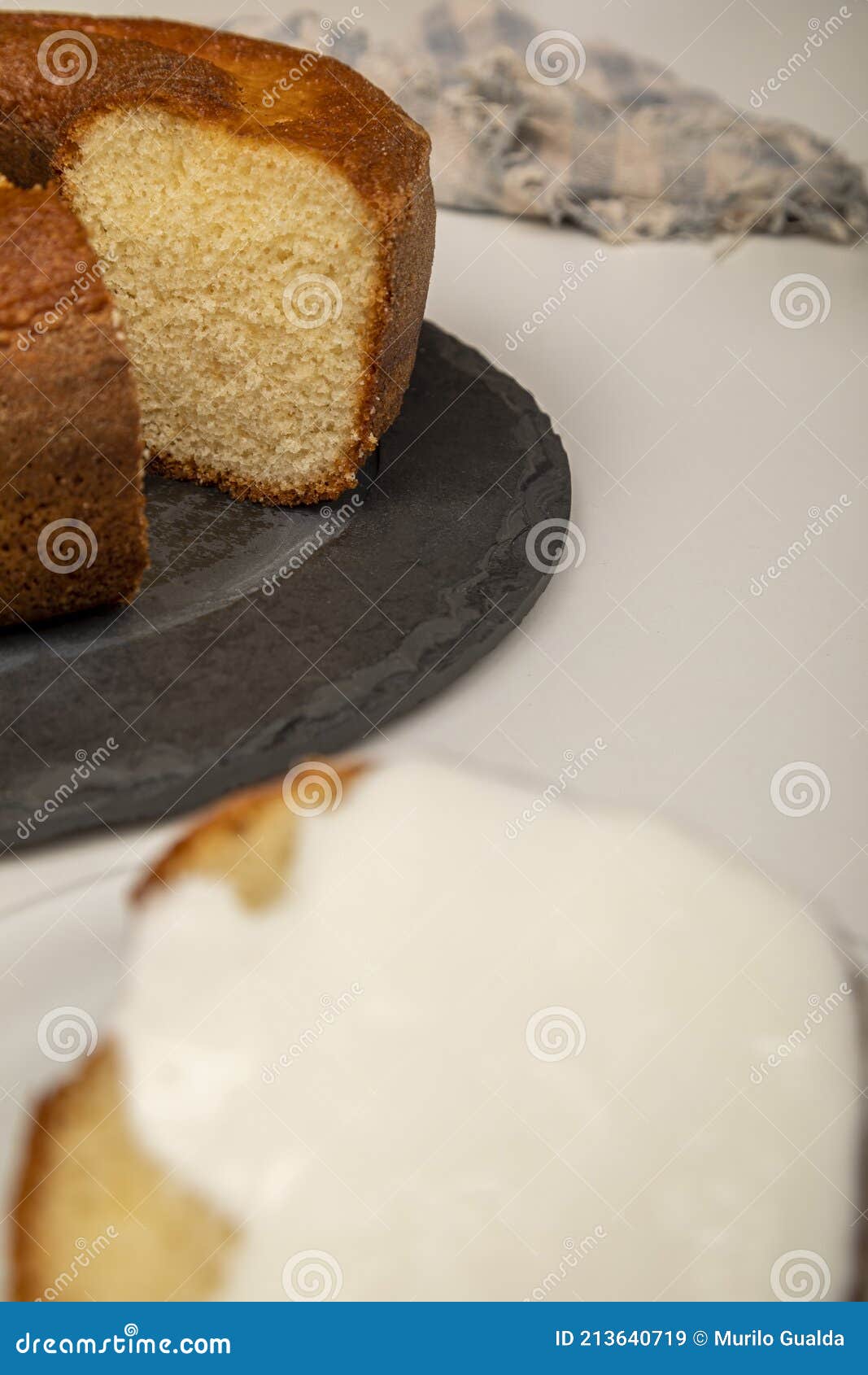 Natural Yogurt Cake with Cinnamon Stock Image Image of bakery, candy 213640719