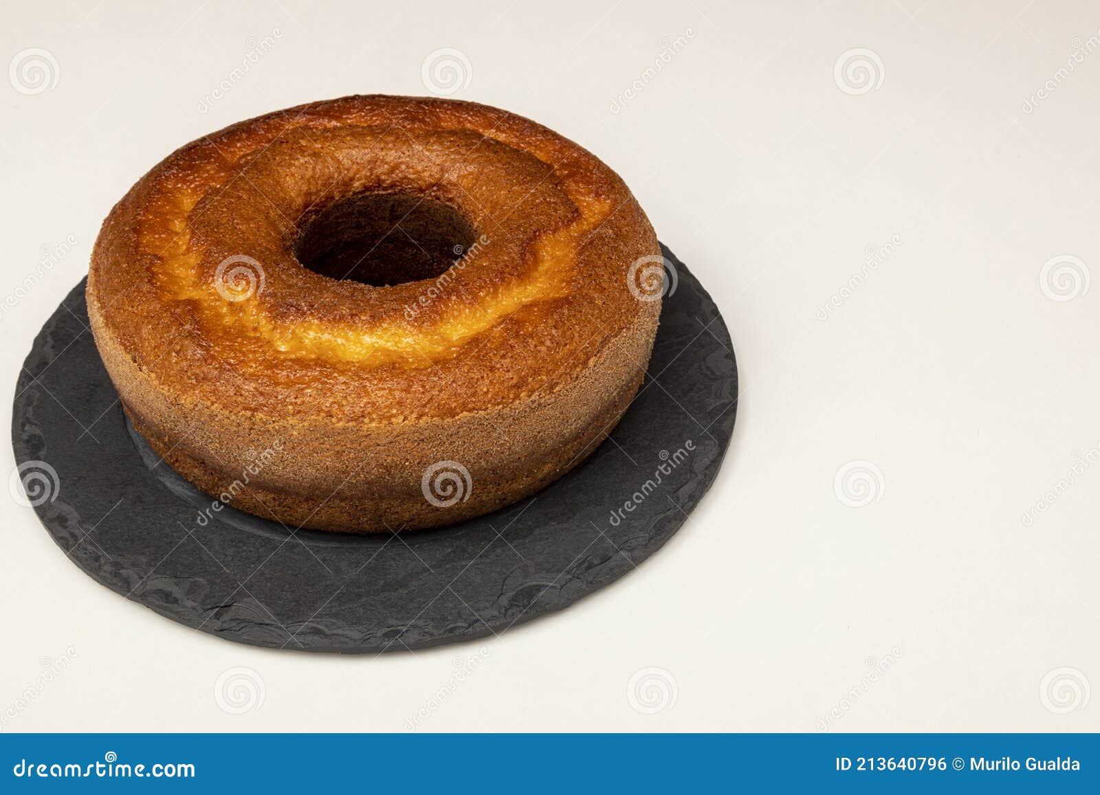 Natural Yogurt Cake with Cinnamon Stock Photo Image of closeup, powdered 213640796