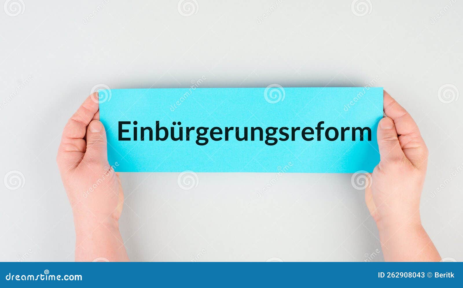 Naturalization Reform is Standing in German Language on the Paper, New