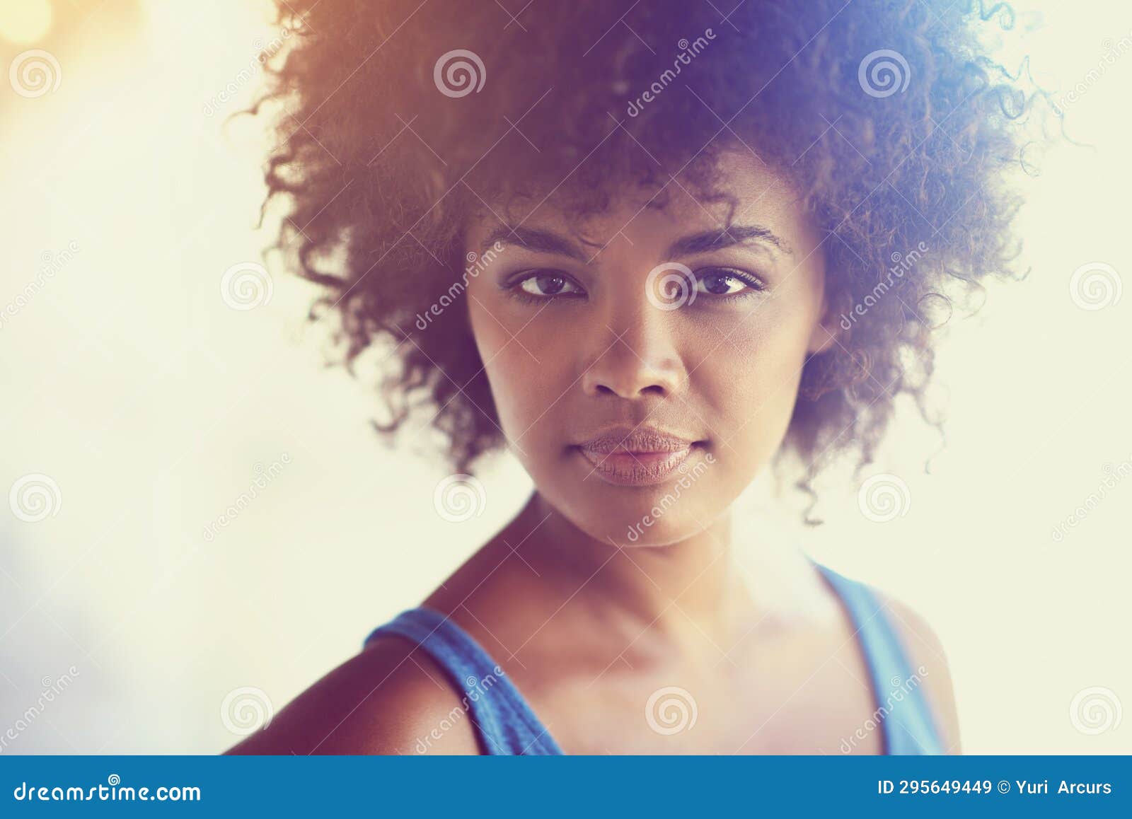 Naturally Me, Naturally Beautiful. a Confident Young Woman. Stock Image