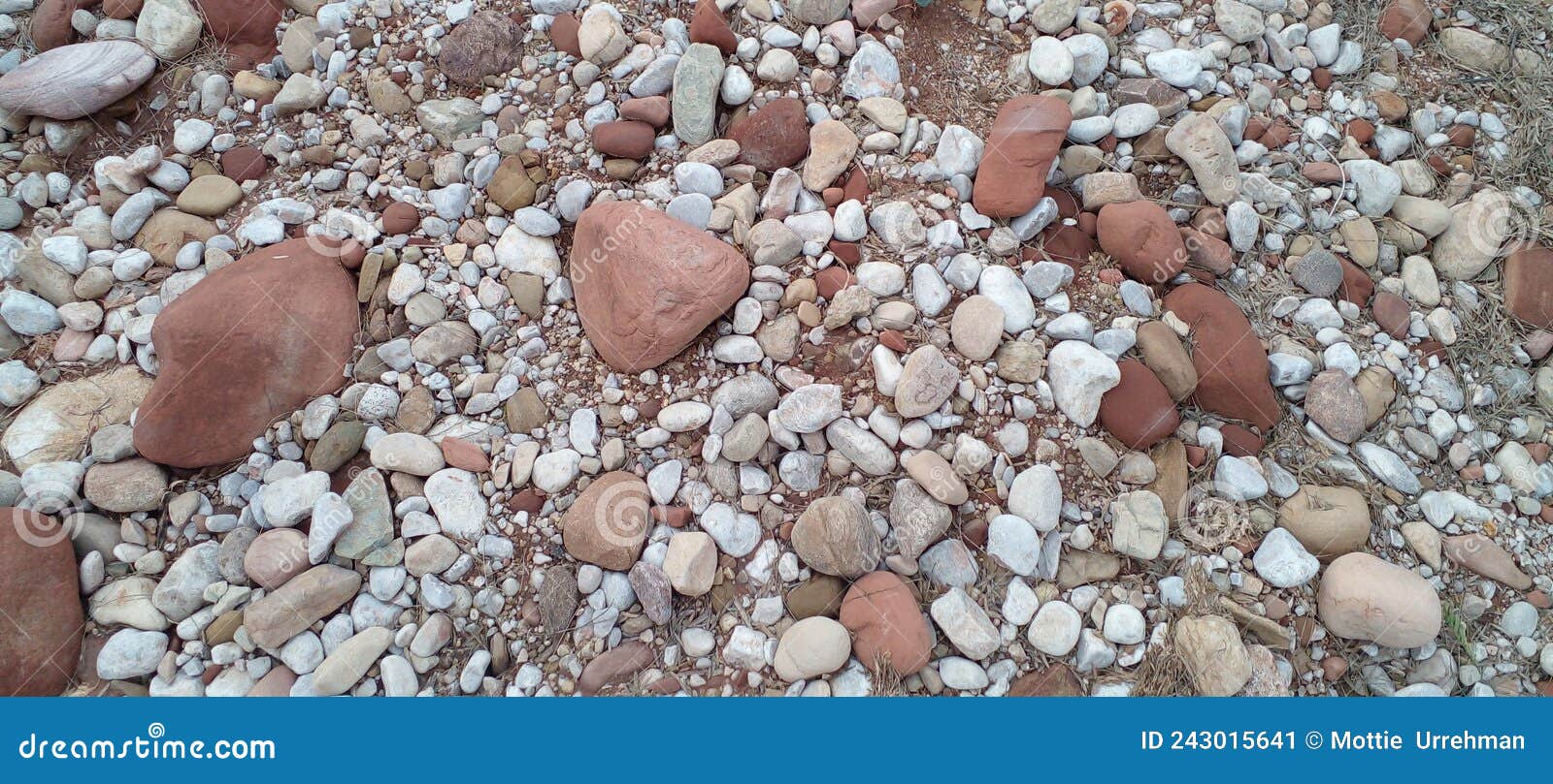 naturally occuring stone pattern in hilly area