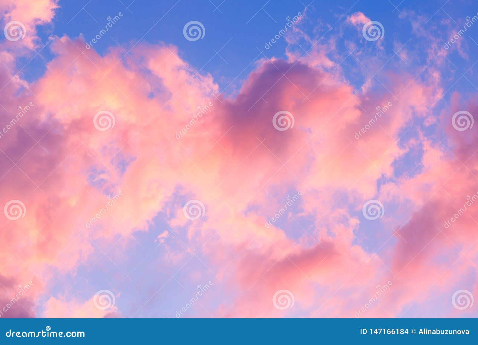 Blue Sky Clouds, Background of Purple Sunset Sky Stock Photo - Image of  ocean, horizontal: 147166184