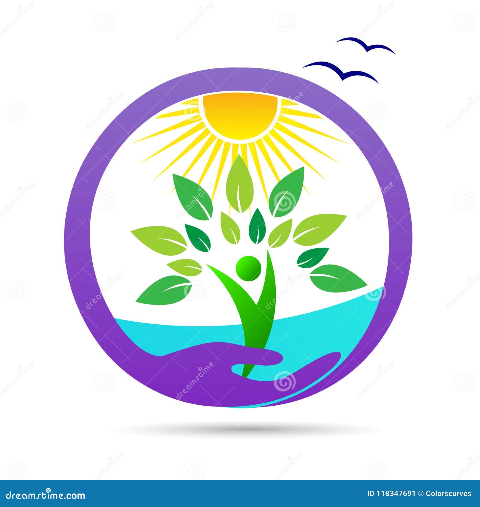 Set of environment logo icon design Royalty Free Vector