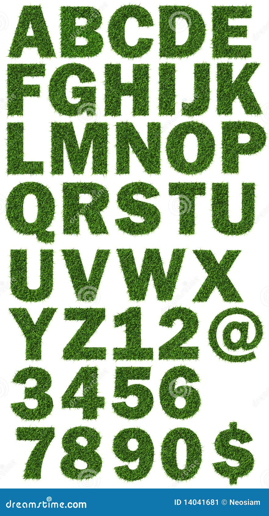 Nature Fonts stock illustration. Illustration of grass -